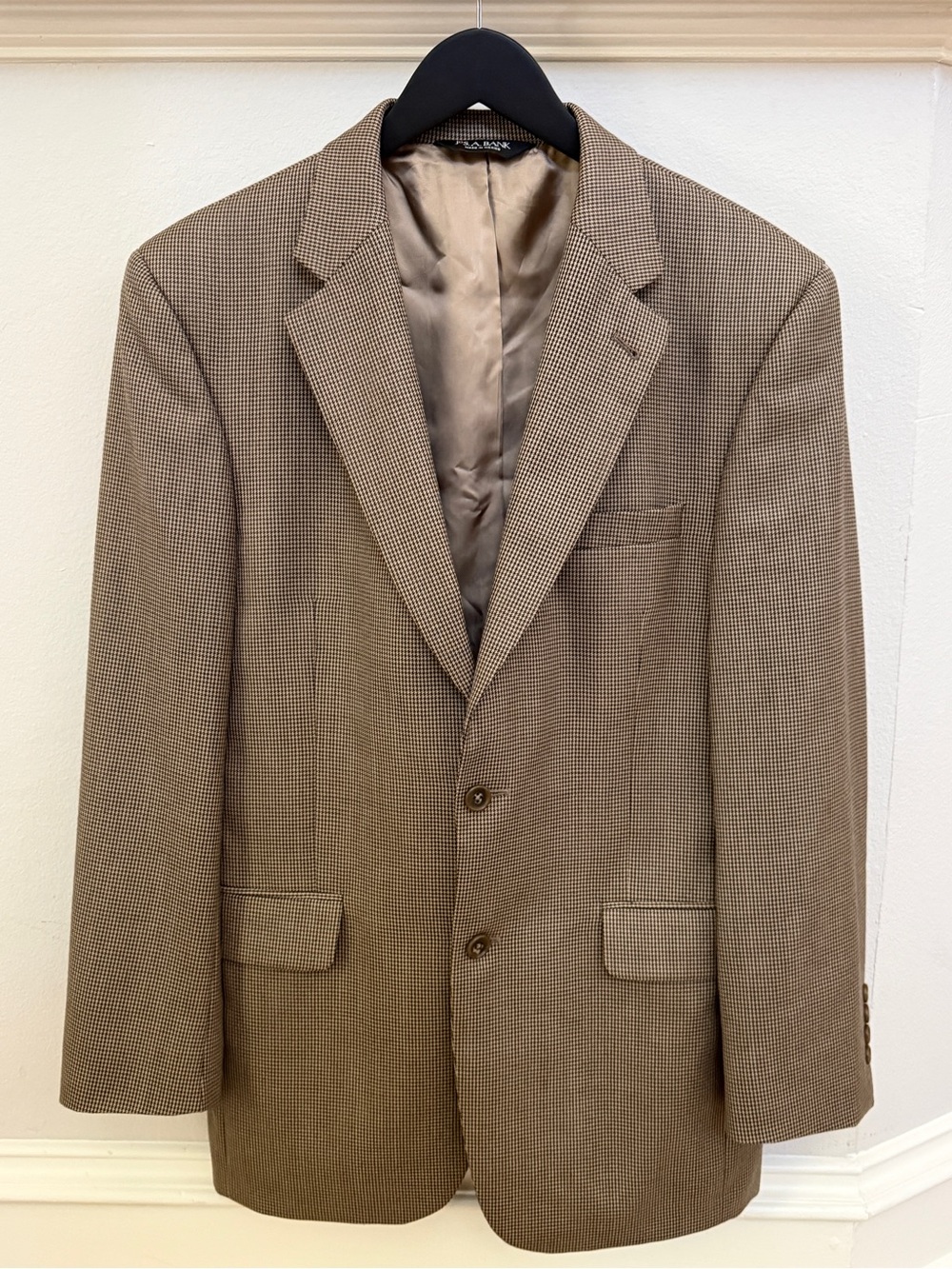 Jos. A. Bank Brown/Tan Micro-Pattern Sport Coat